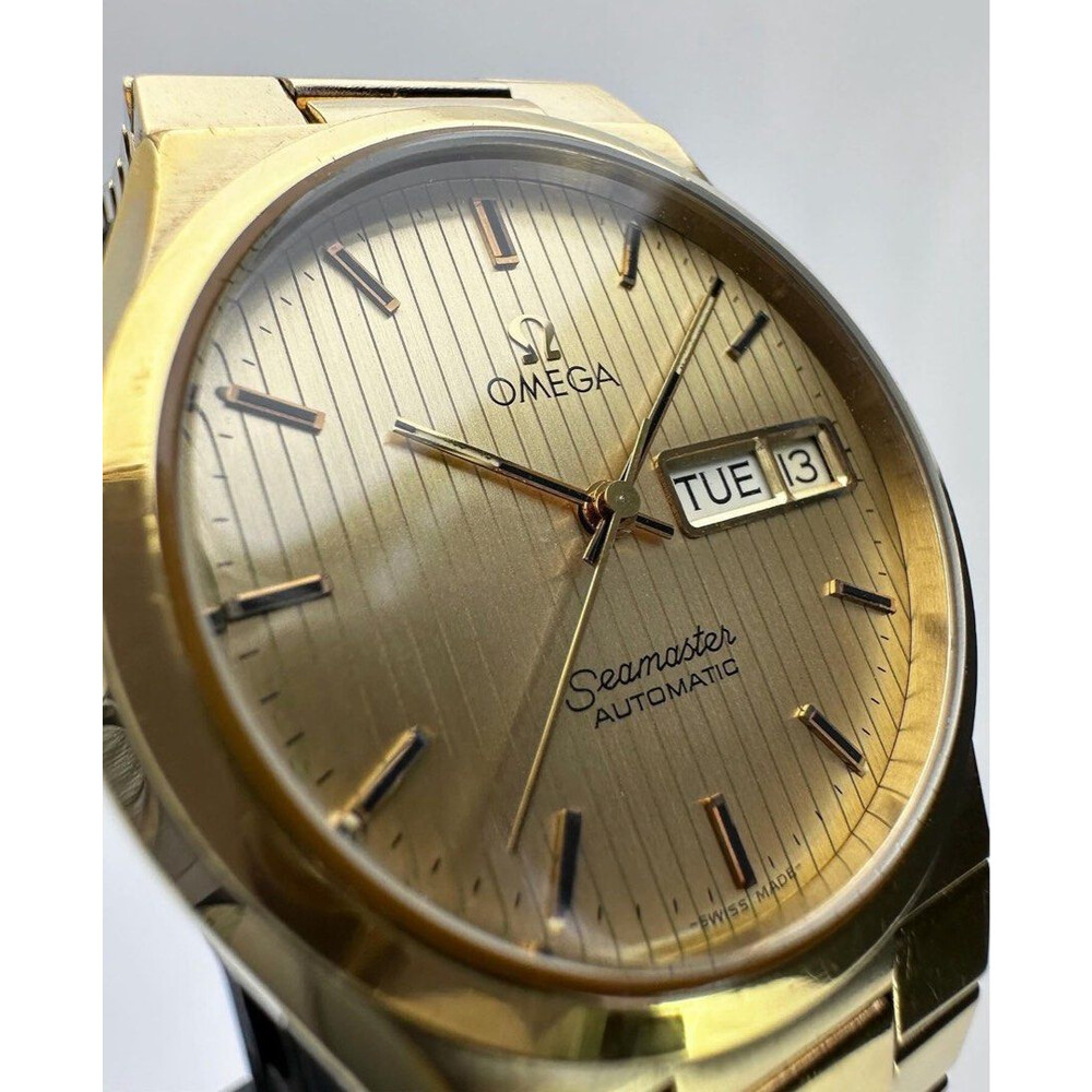 35mm 1982 vintage Omega Seamaster GP Day Date Tapestry Dial cal.1020 E S Watches